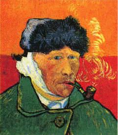 Vincent Van Gogh Self Portrait with Bandaged Ear and Pipe